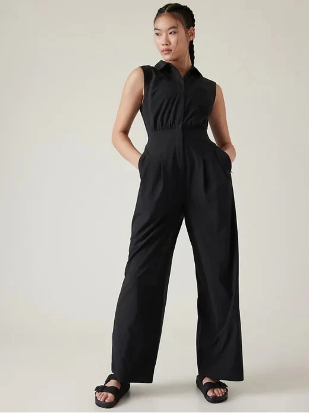 ATHLETA Brooklyn Heights Wide Leg Jumpsuit Size 12T
